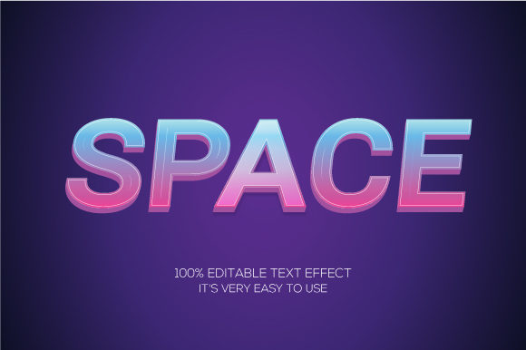 Elevate Your Visual Identity with the Text Effect Space 3d Text Effect
