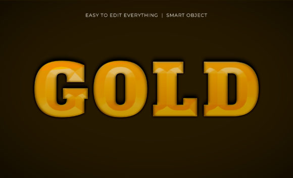 Gold Luxurious 3d Golden Text Effect
