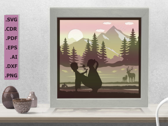 I Love You Mom V4 3D Shadow Box