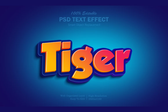 Mastering the Tiger 3D PSD Text Effect: A Streamlined Approach to High-Impact Typography