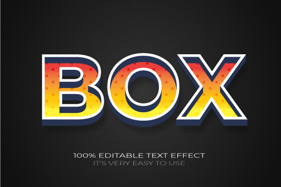Text Effect Box 3d Text Effect