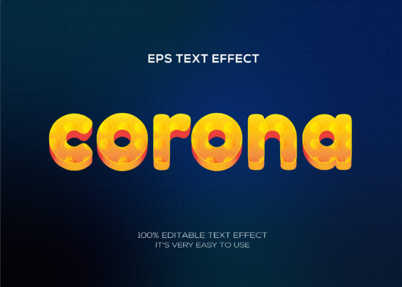 Text Effect Corona 3d Text Effect